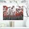 Designart - Red Leaf Trees in Tall Forest - Floral Landscapes Photographic on wrapped Canvas